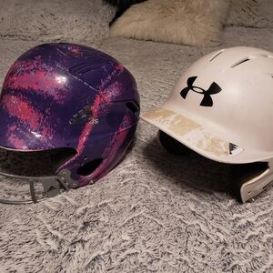 Under Armour White Helmet, Adidas Multi Color Helmet W/face Guard